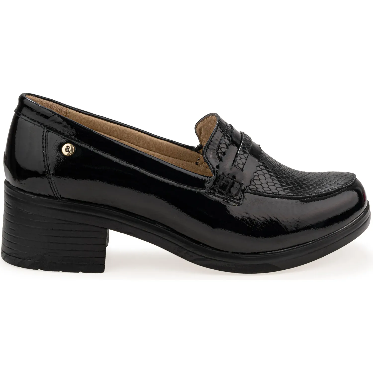 Mocasin Par&Ss Casual De Cuero Mujer 2676-Ka26q1 color negro | Platanitos
