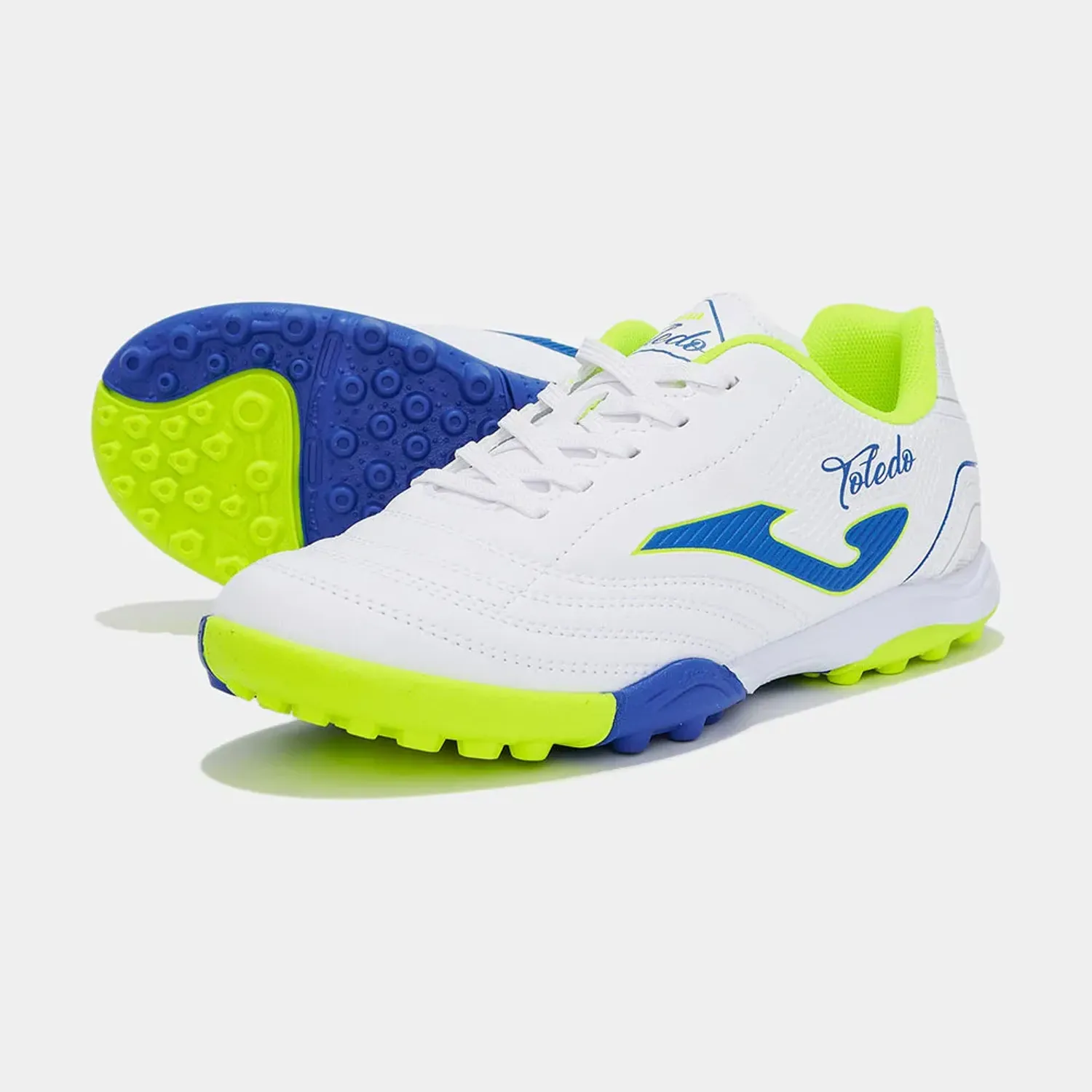 Zapatillas Joma De Futbol Sala Juvenil Unisex Toledo Jr 2602 Tf color blanco | Platanitos