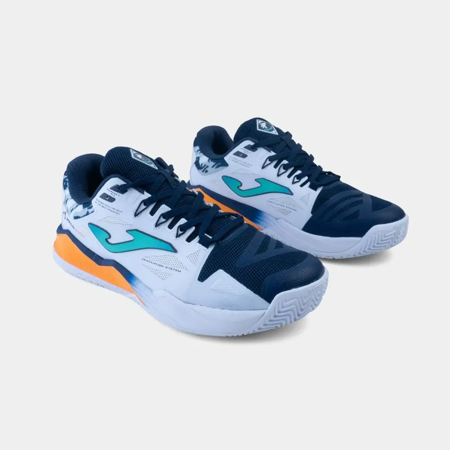 Zapatillas Joma Padel Hombre Spin Men 2632 color blanco | Platanitos