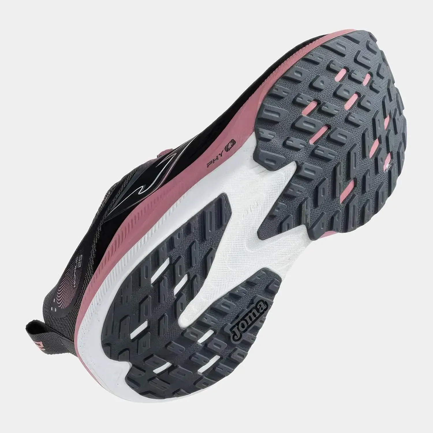 Zapatillas Joma Running Mujer Hispalis Lady 2601 color negro / rosado | Platanitos