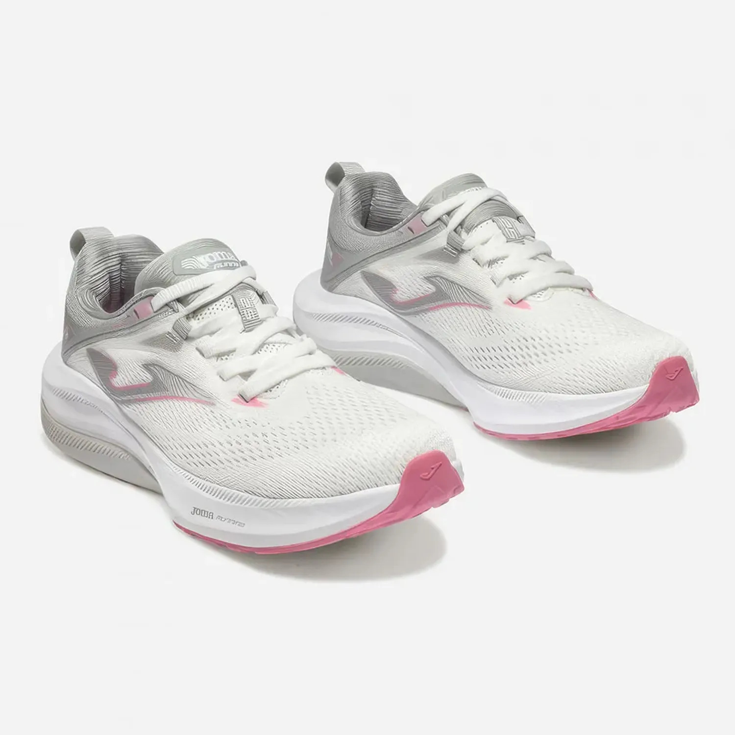 Zapatillas Joma Running Mujer Hispalis Lady 2602 color blanco / rosado | Platanitos