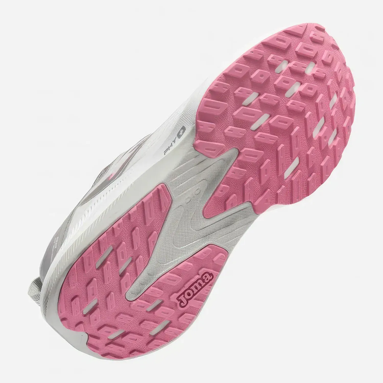 Zapatillas Joma Running Mujer Hispalis Lady 2602 color blanco / rosado | Platanitos