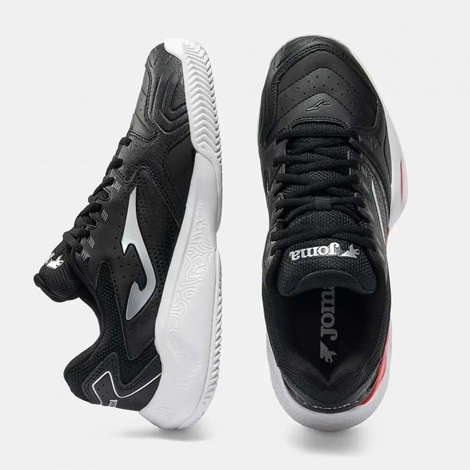 Zapatillas Joma De Tennis Hombre Master 1000 Men 2601 color negro / rojo | Platanitos