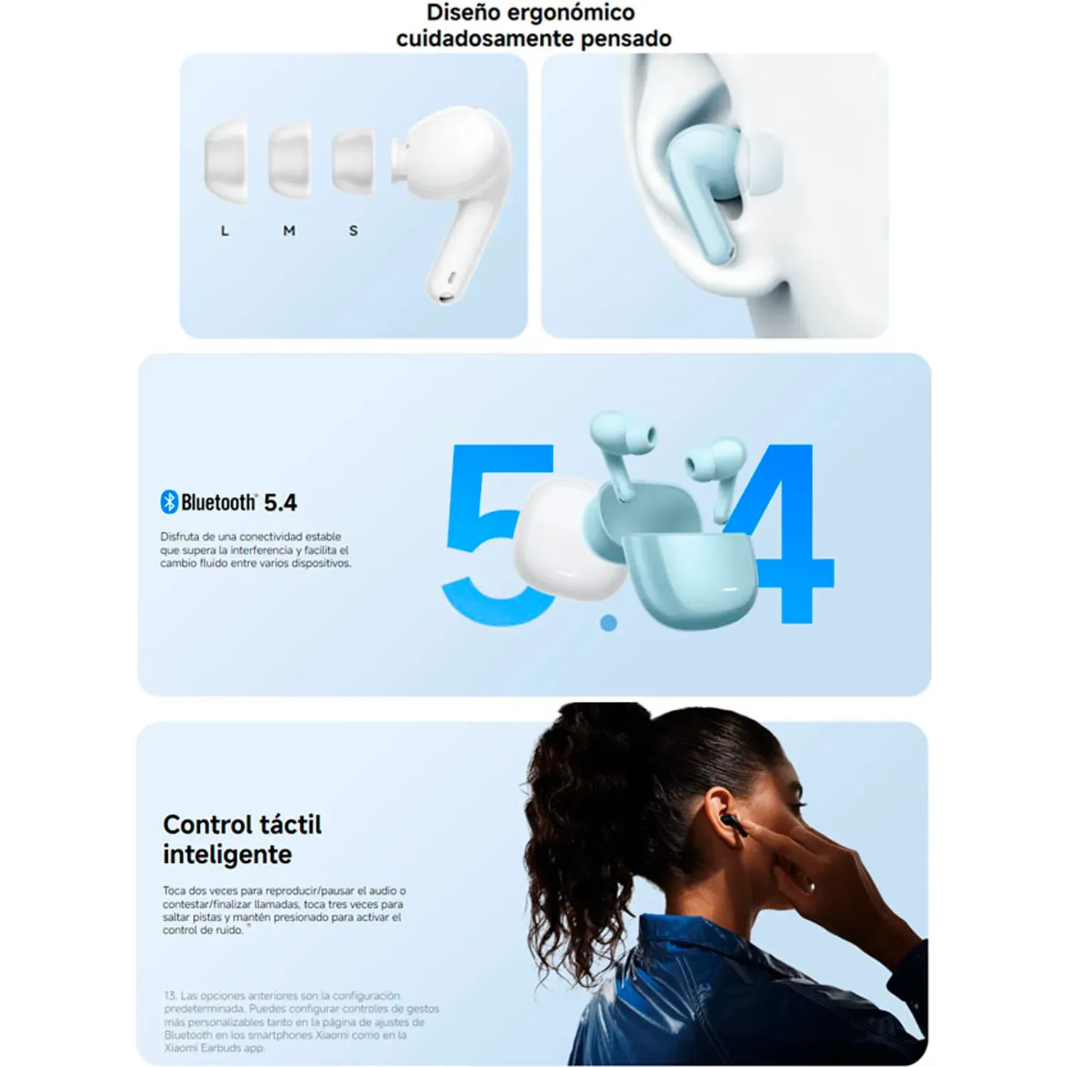 Audífonos Xiaomi Inalámbricos Redmi Buds 8 Lite Bluetooth 5.4 color azul | Platanitos