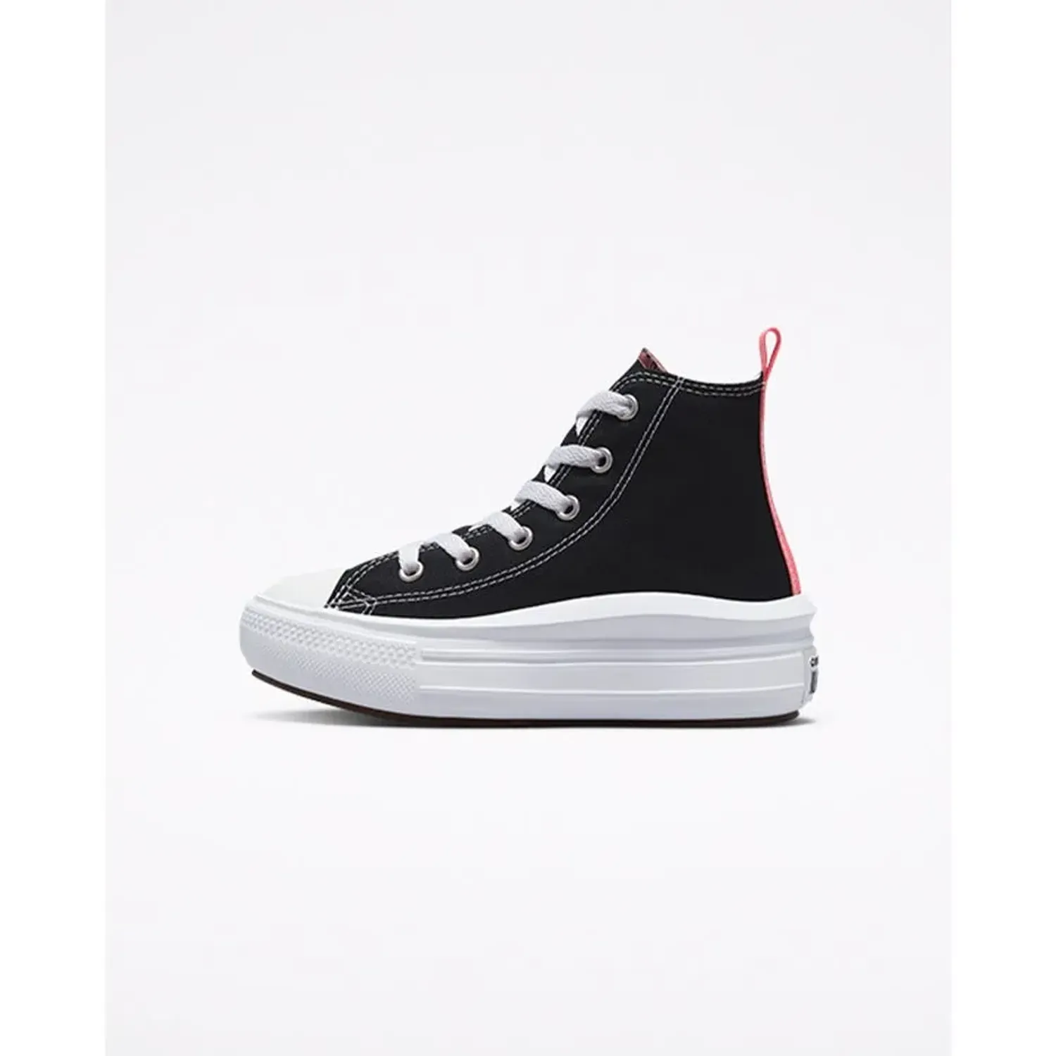 Zapatillas Converse Urbanas Niño Chuck Taylor All Star Move Platform Hi color negro | Platanitos