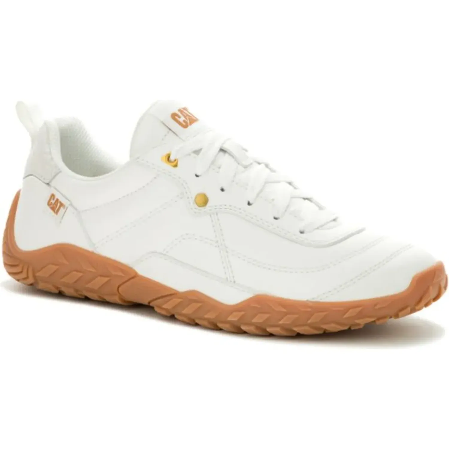 Zapatilla Cat Casual Mujer Track Mode color blanco | Platanitos