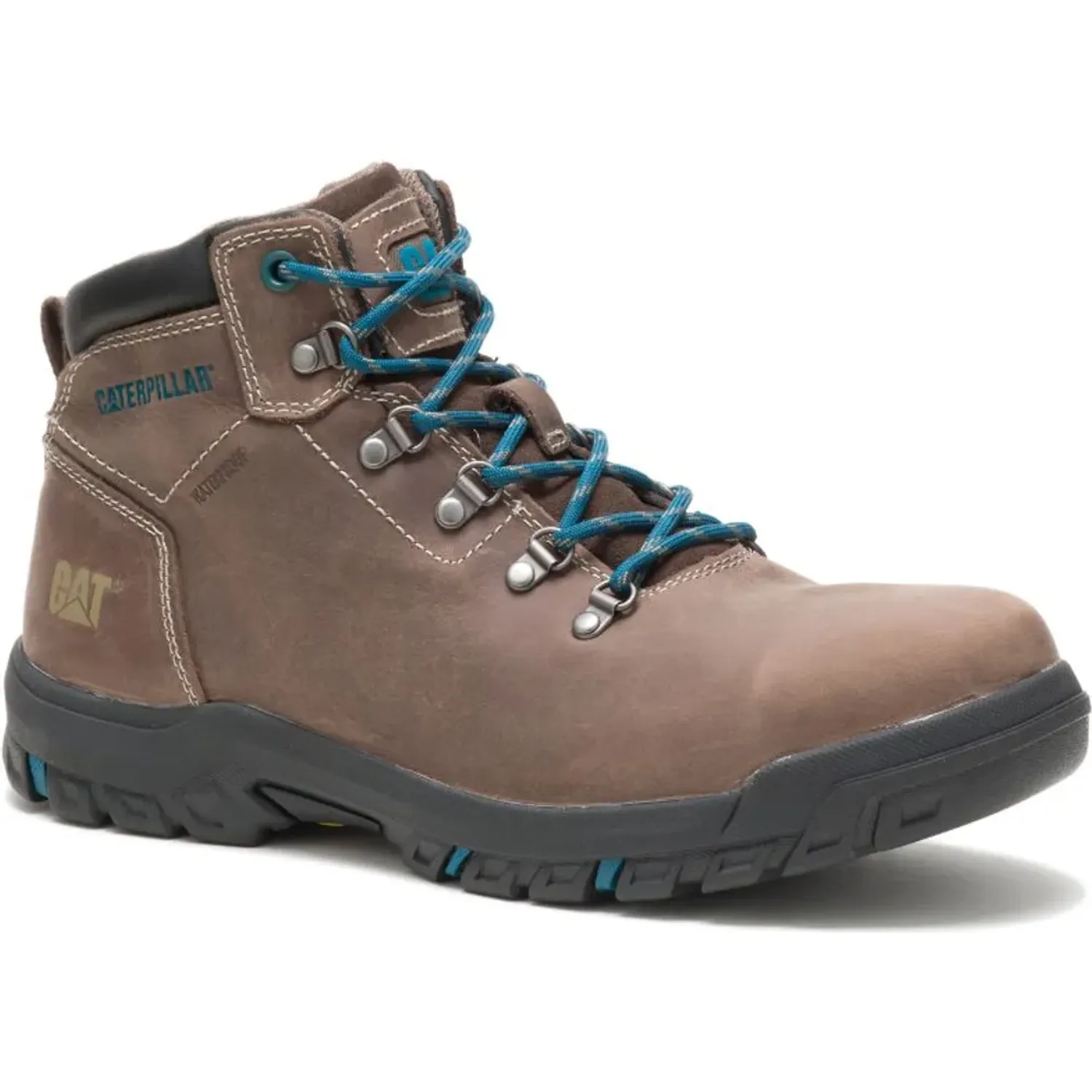 Zapato Cat Botin Industrial Mujer Mae St Wp color marron | Platanitos