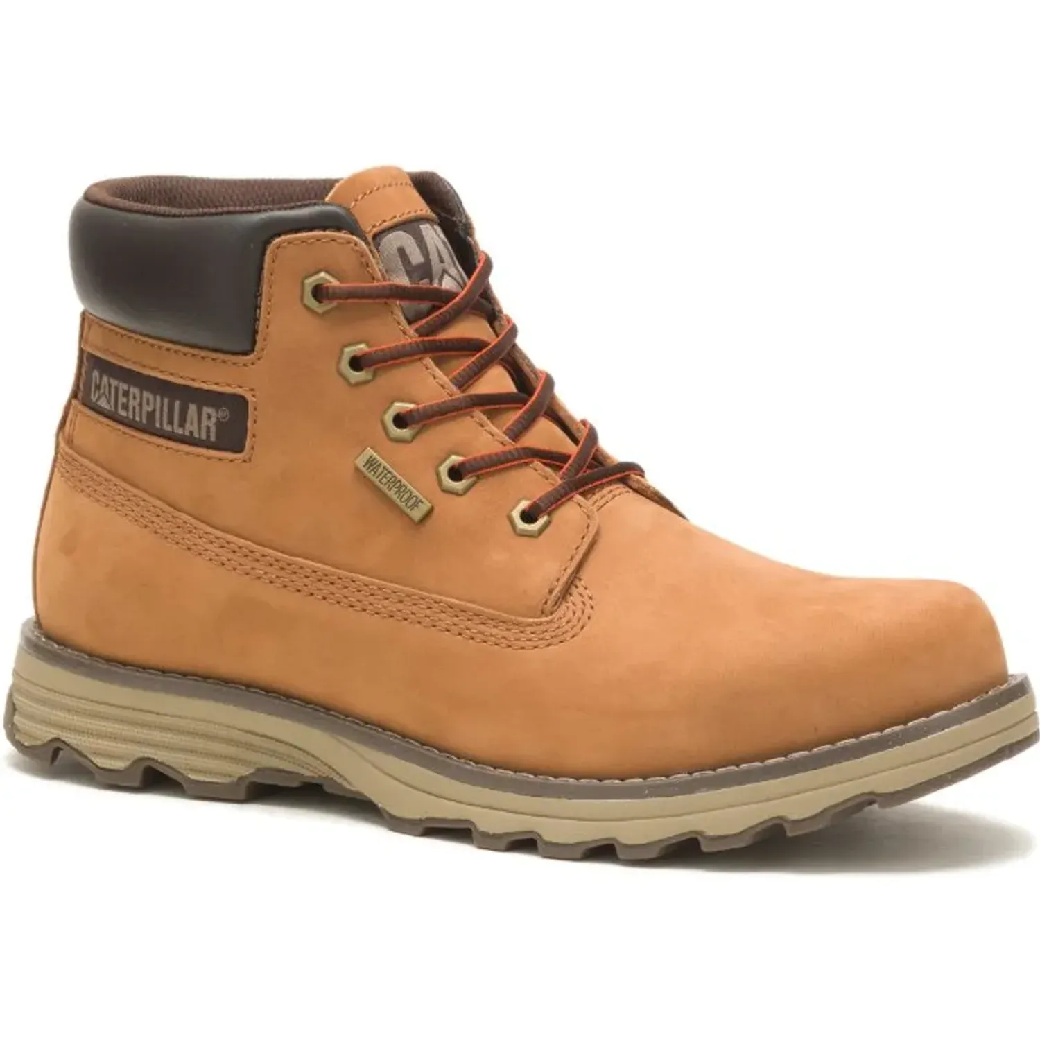 Zapato Cat Botin Casual Hombre Founder Wp color bronce | Platanitos