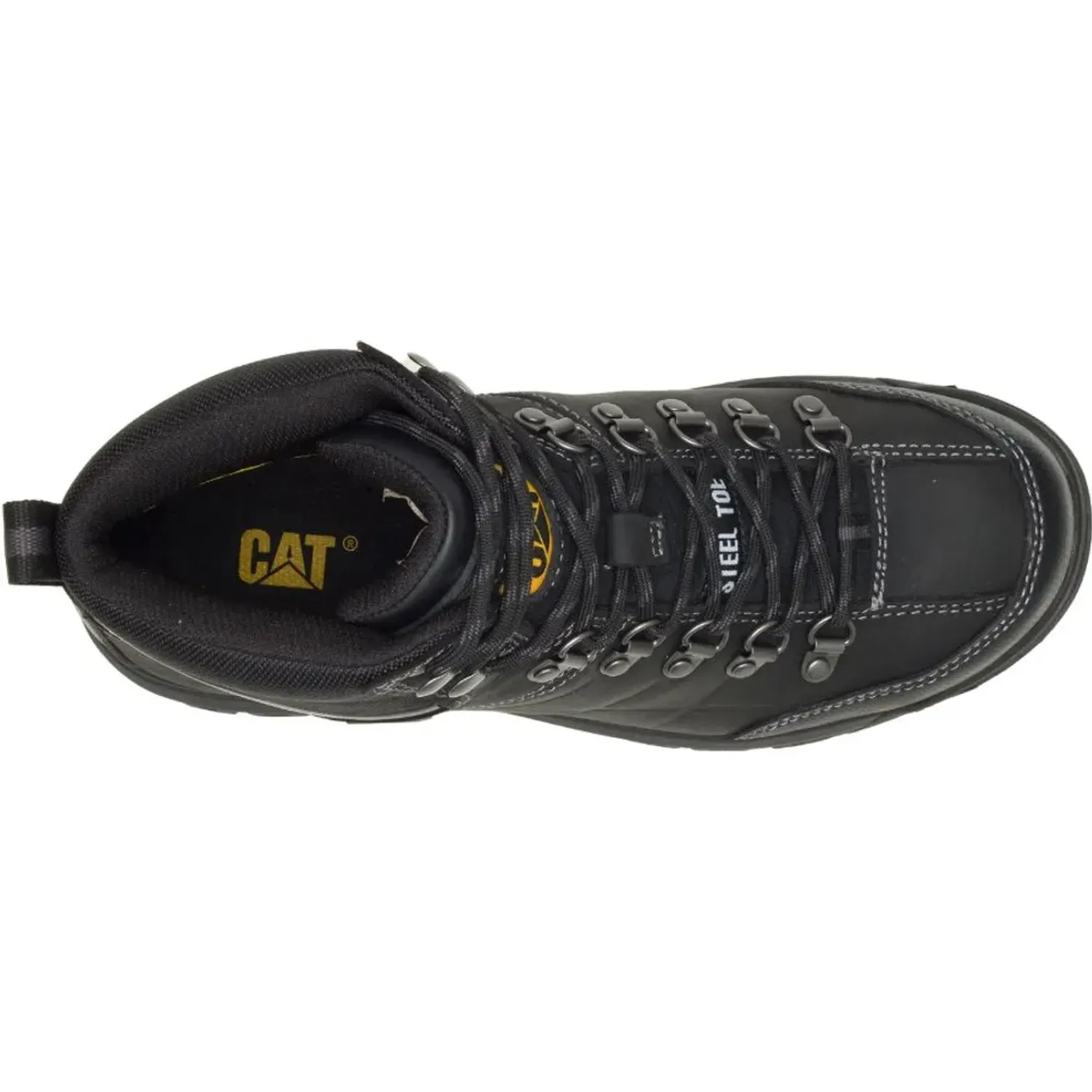 Zapato Cat Botin Industrial Hombre Threshold Wp St color negro | Platanitos