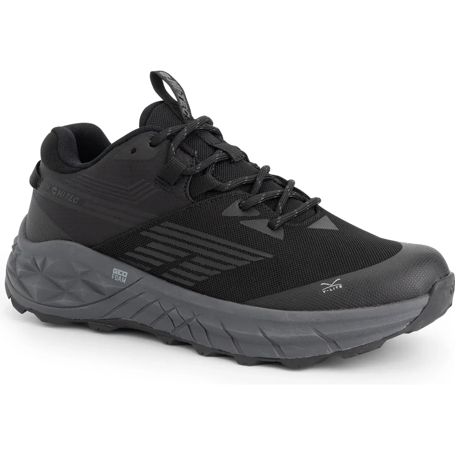 Zapatillas Hi-Tec De Outdoor Hombre Geo Fuse color negro | Platanitos