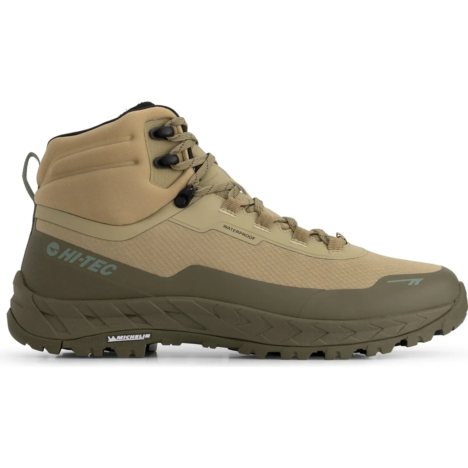 Zapatillas Hi-Tec De Outdoor Hombre Altitude Lte Mid Wp color verde | Platanitos
