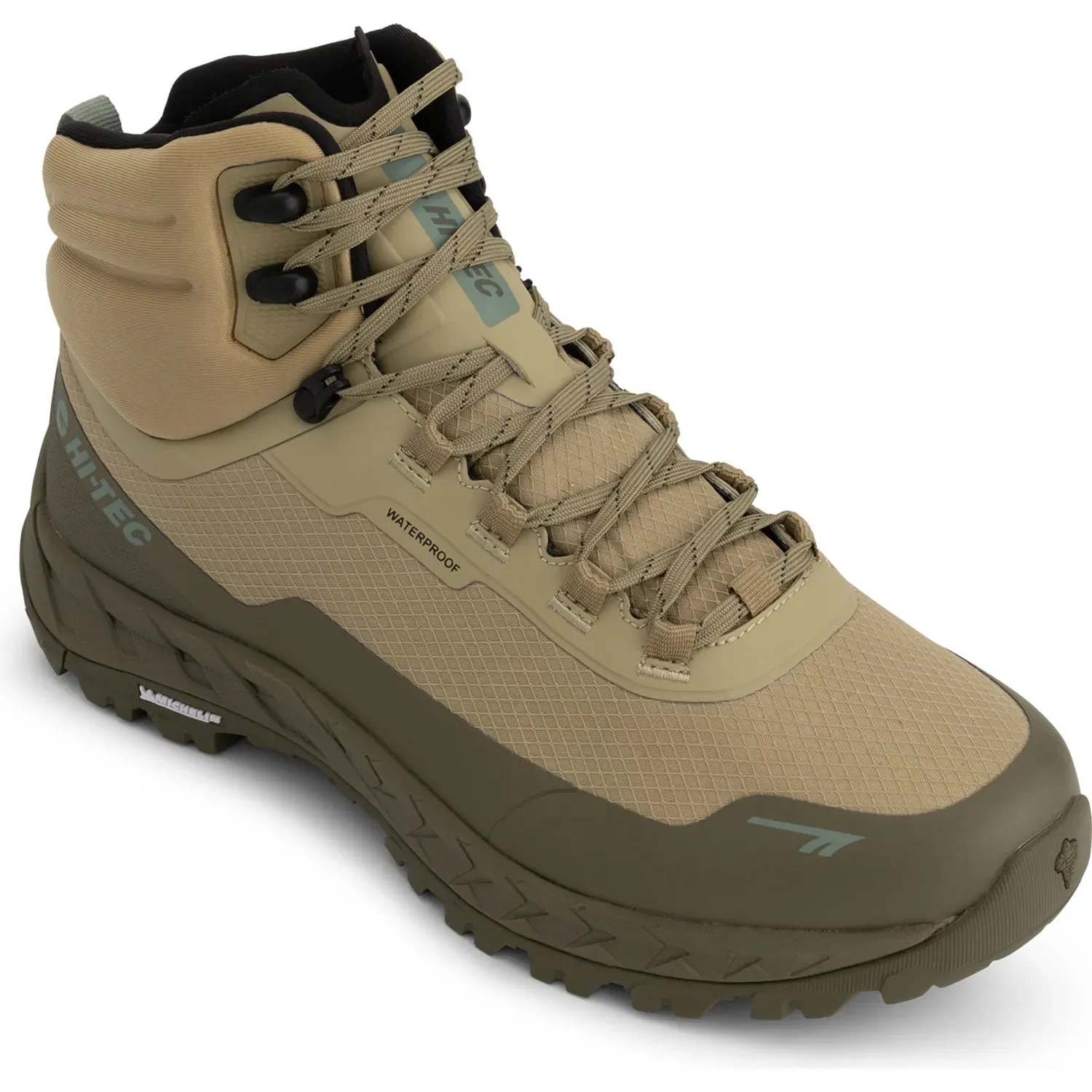 Zapatillas Hi-Tec De Outdoor Hombre Altitude Lte Mid Wp color verde | Platanitos