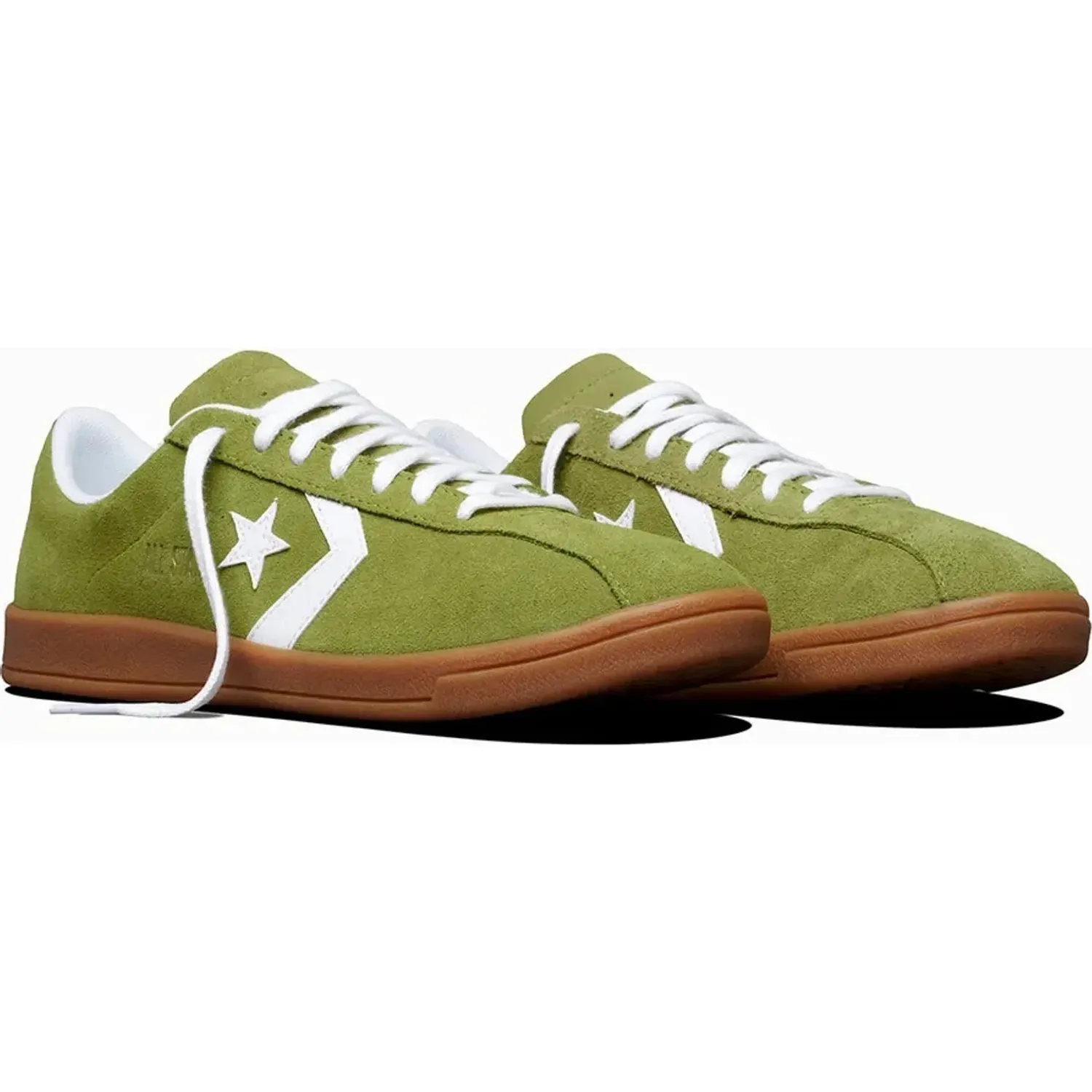 Zapatillas Converse Urbanas Hombre All Star Classic Trainer Suede color verde | Platanitos