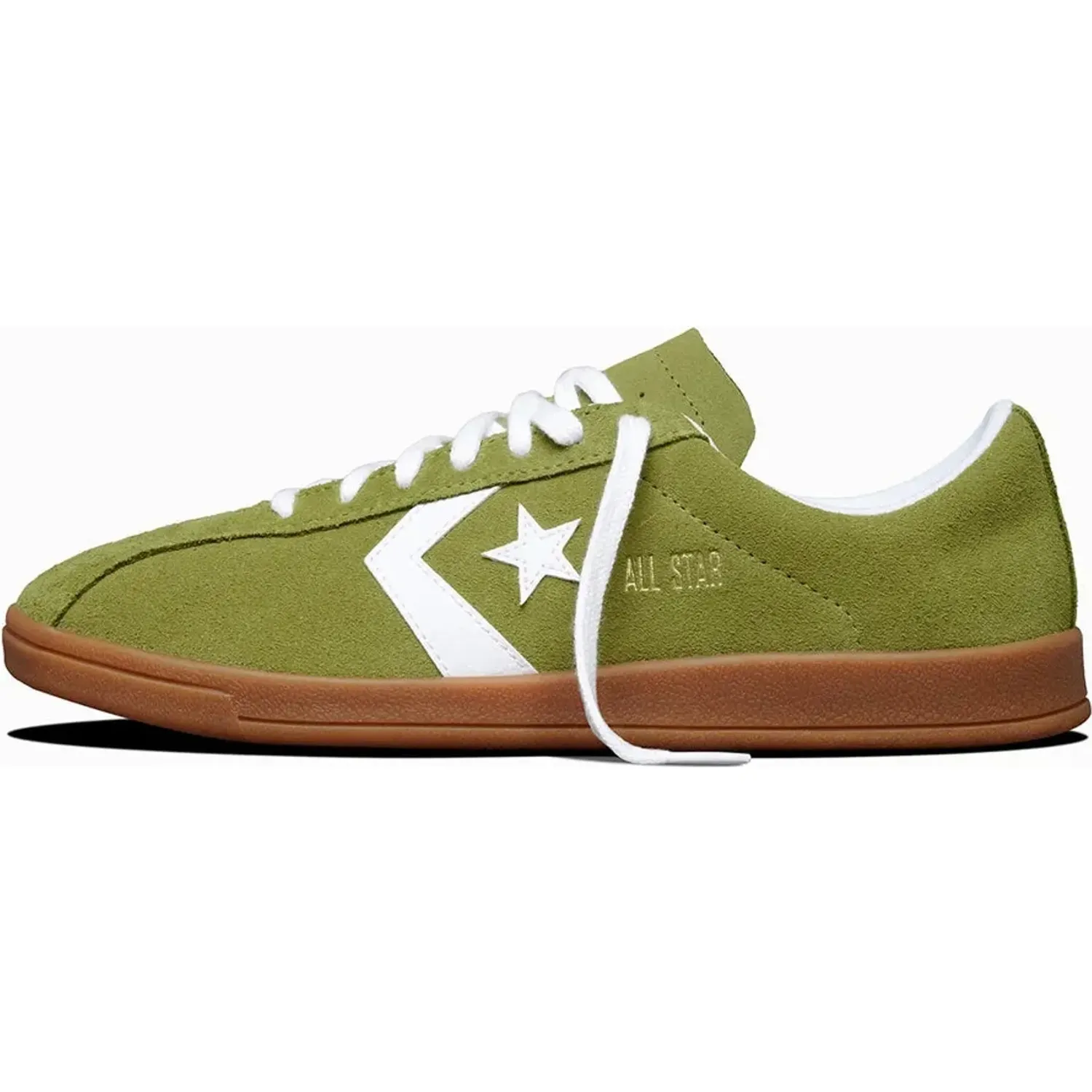 Zapatillas Converse Urbanas Hombre All Star Classic Trainer Suede color verde | Platanitos