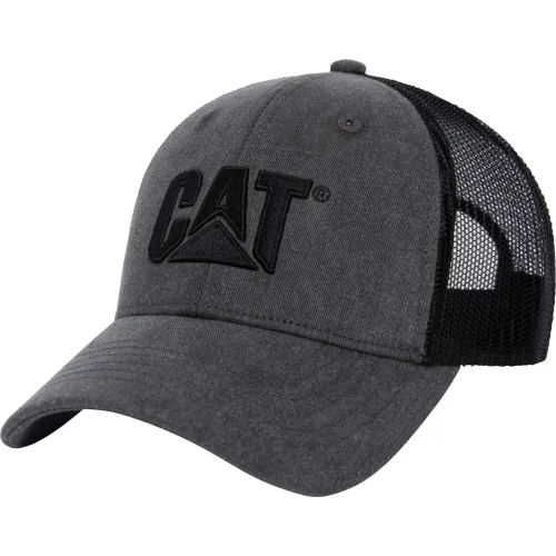 Gorro Cat Deportivo Hombre Pigment Dyed Trucker Cap color negro | Platanitos