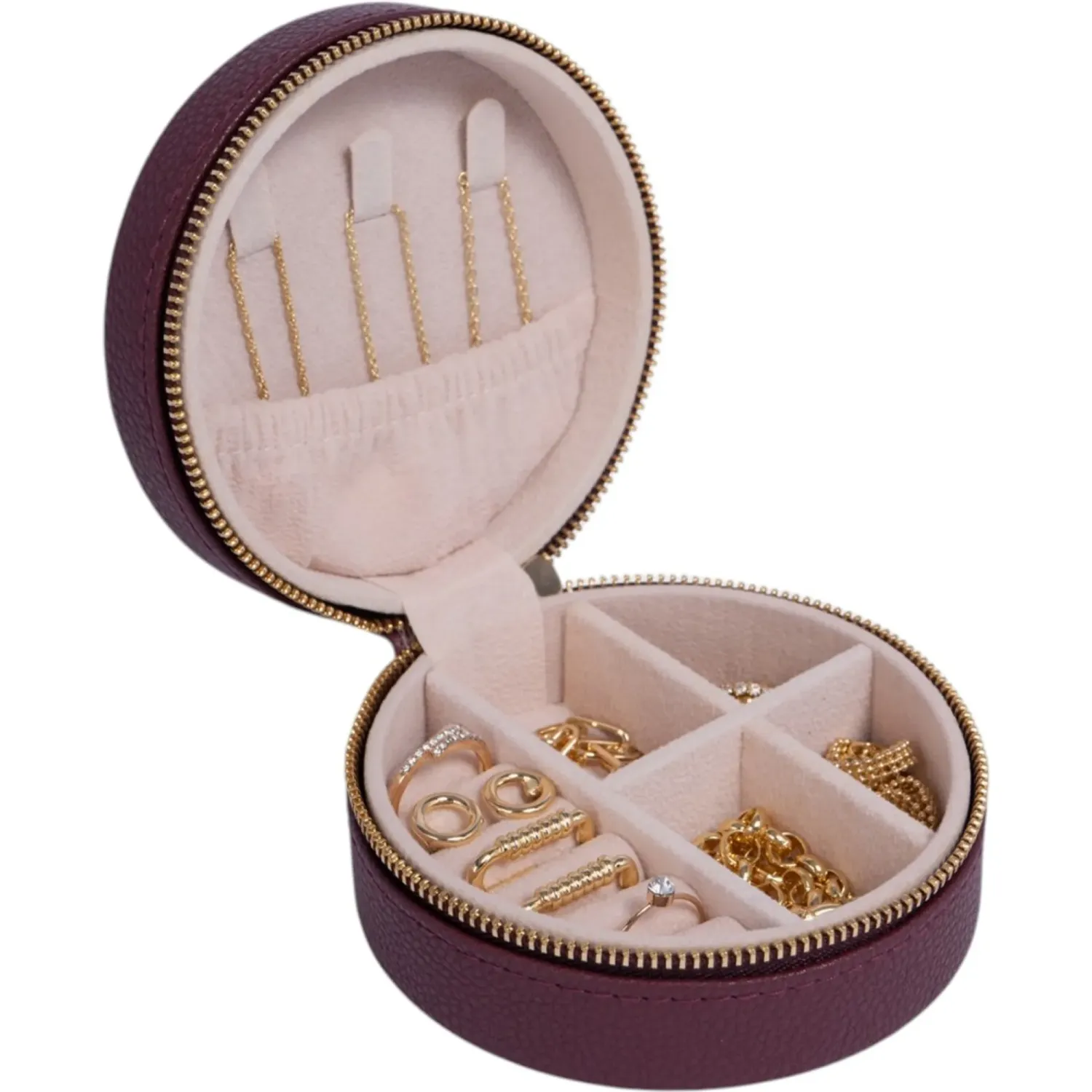 Joyero Crepier Almudena Chico color burgundy | Platanitos