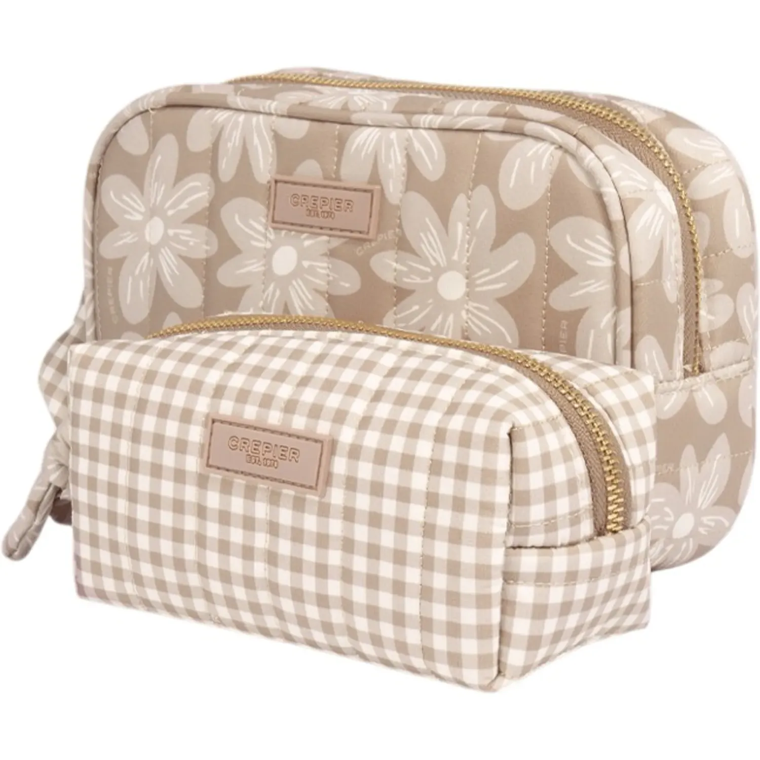 Set Crepier Organizador X2 Estefania Mediano color topo | Platanitos