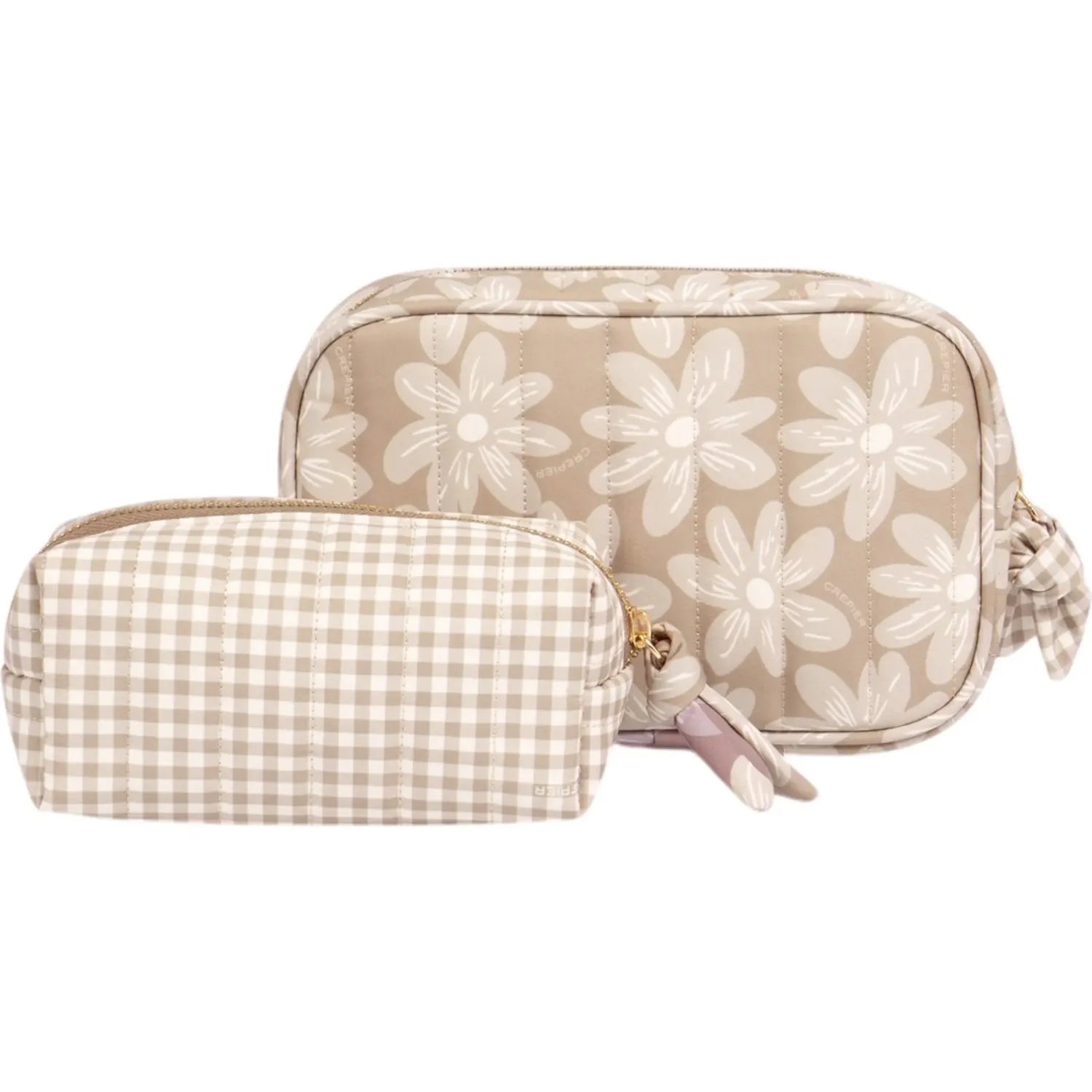 Set Crepier Organizador X2 Estefania Mediano color topo | Platanitos