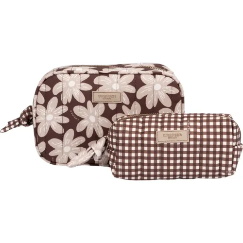 CREPIER Marron Set Organizador X2 Estefania Mediano