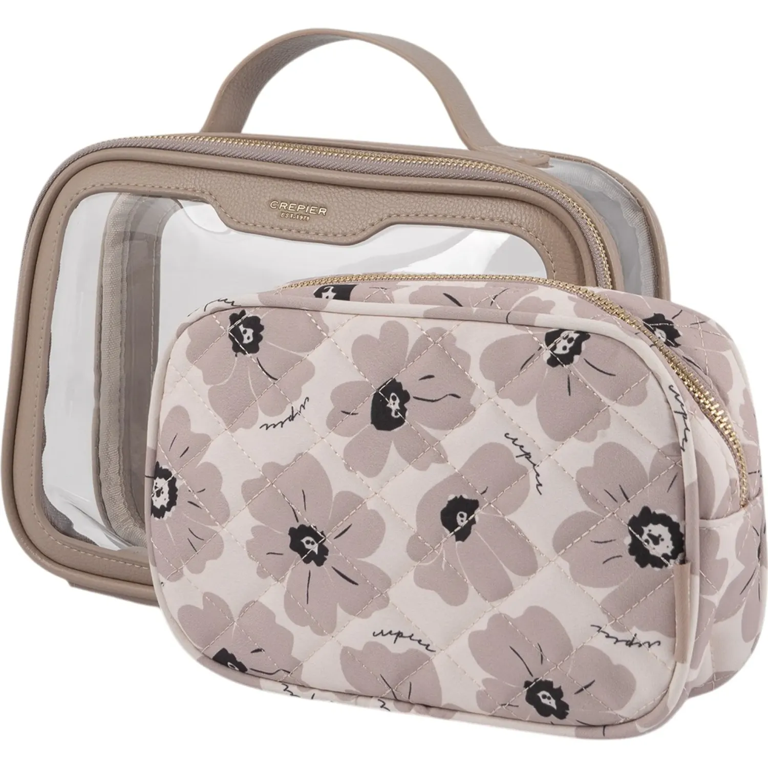 Set Crepier Organizador X2 Ximena Grande color topo | Platanitos