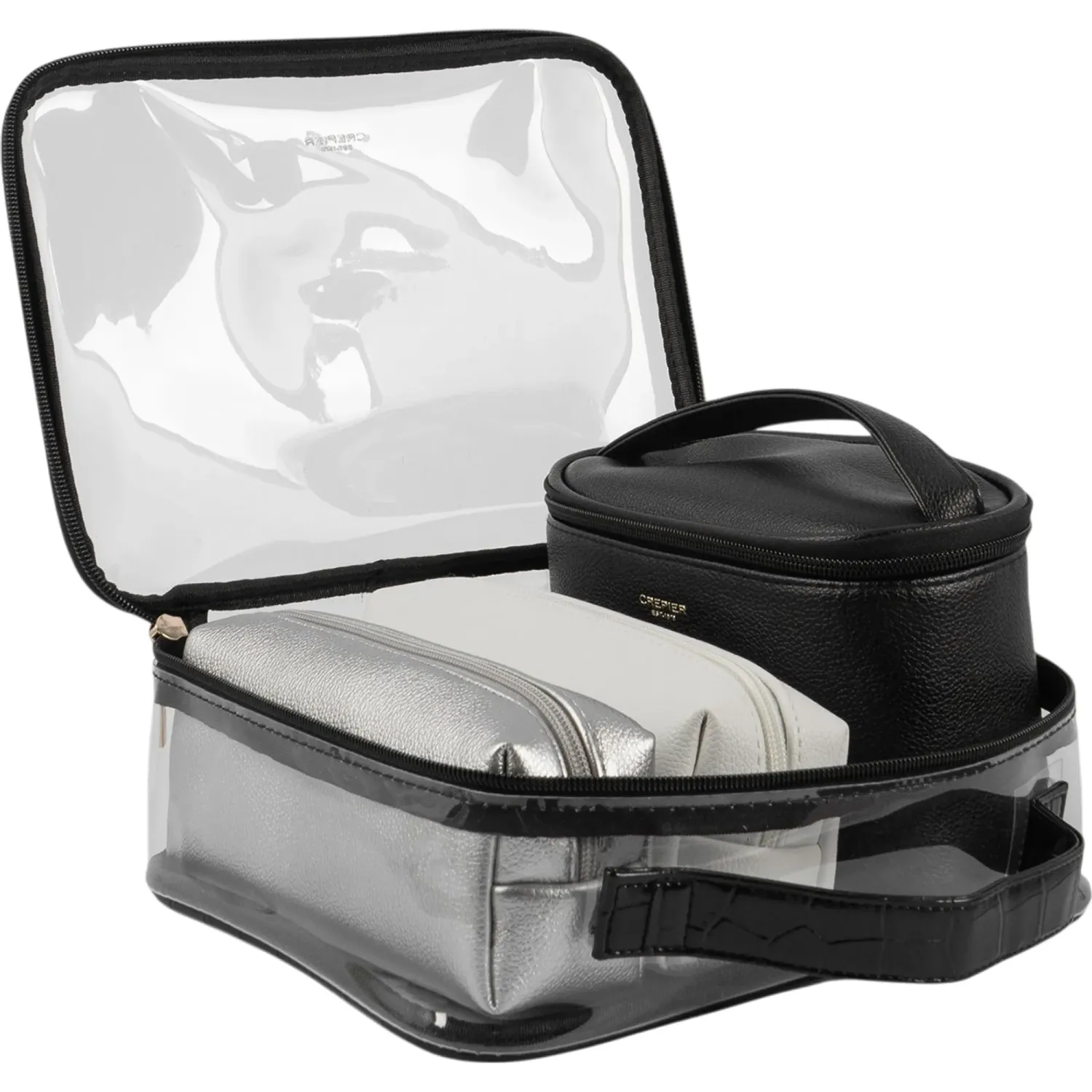 Set Crepier Organizador X4 Lauren Grande color negro | Platanitos