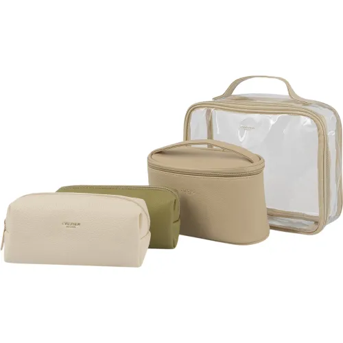 CREPIER Beige Set Organizador X4 Lauren Grande