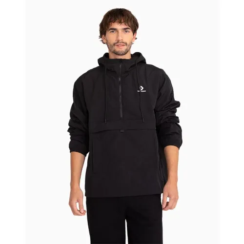 Cortaviento Converse Deportivo Hombre Anorak color negro | Platanitos