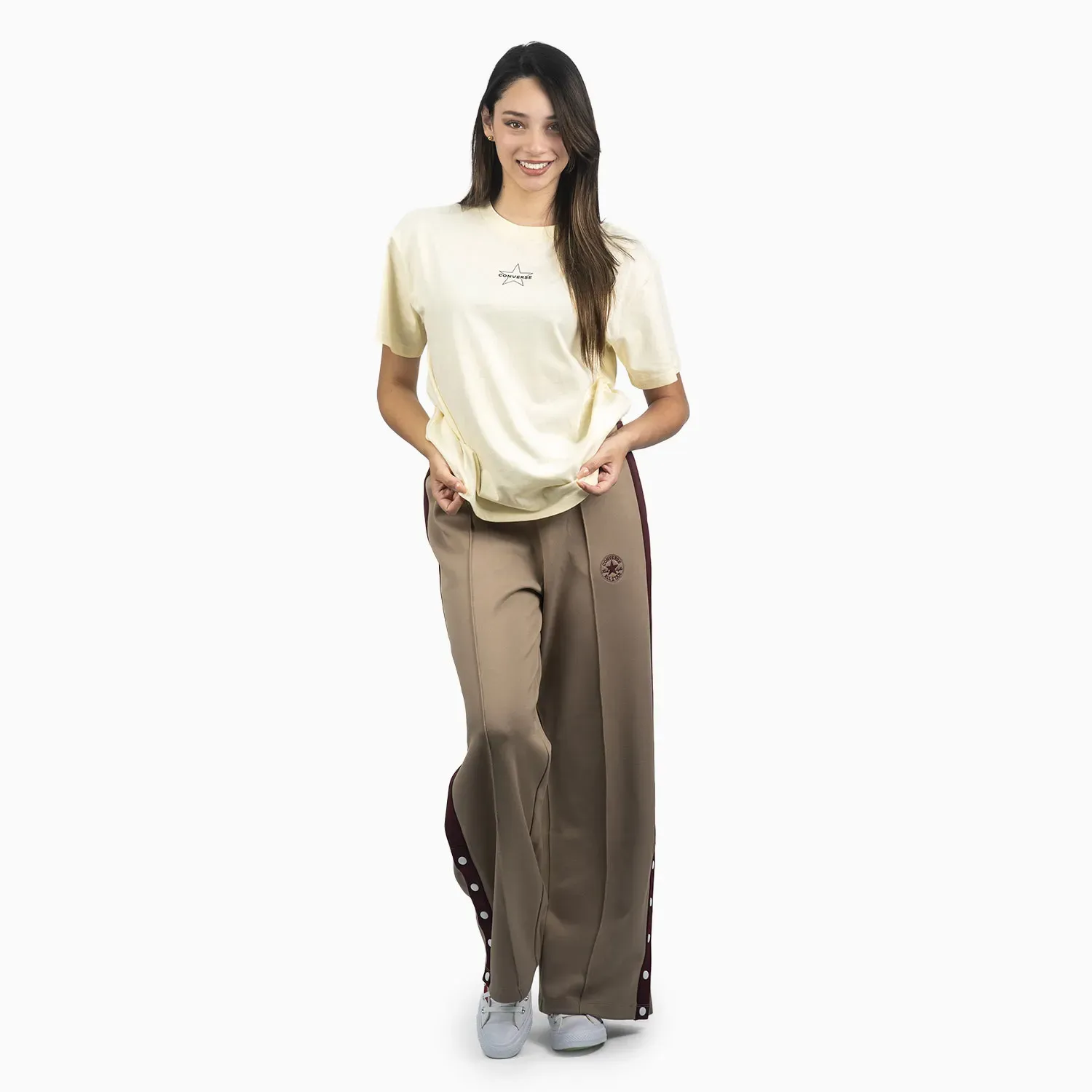 Pantalon Converse Deportivo Mujer Urban Muse color beige | Platanitos