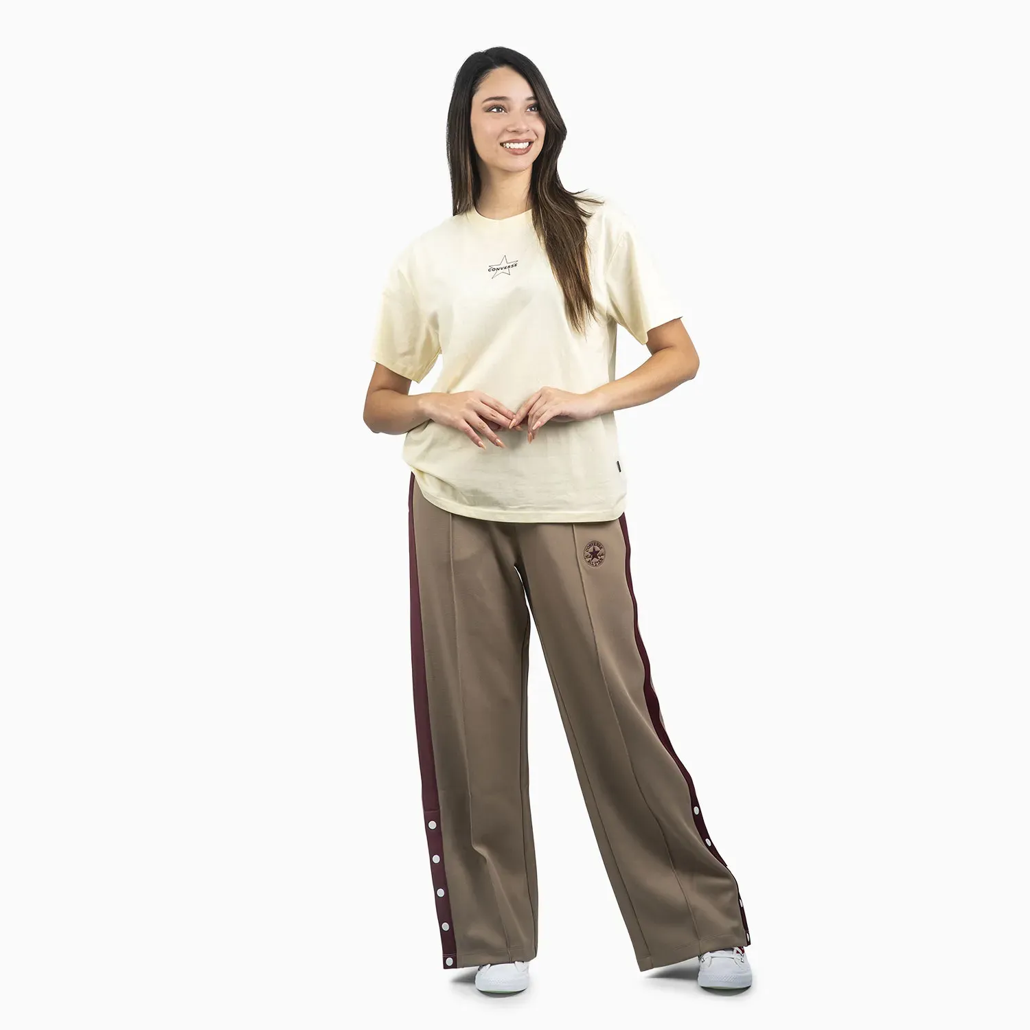 Pantalon Converse Deportivo Mujer Urban Muse color beige | Platanitos