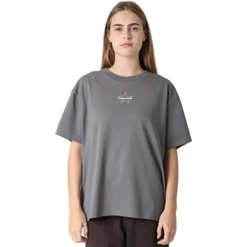 Polo Converse Deportivo Mujer Star color negro | Platanitos