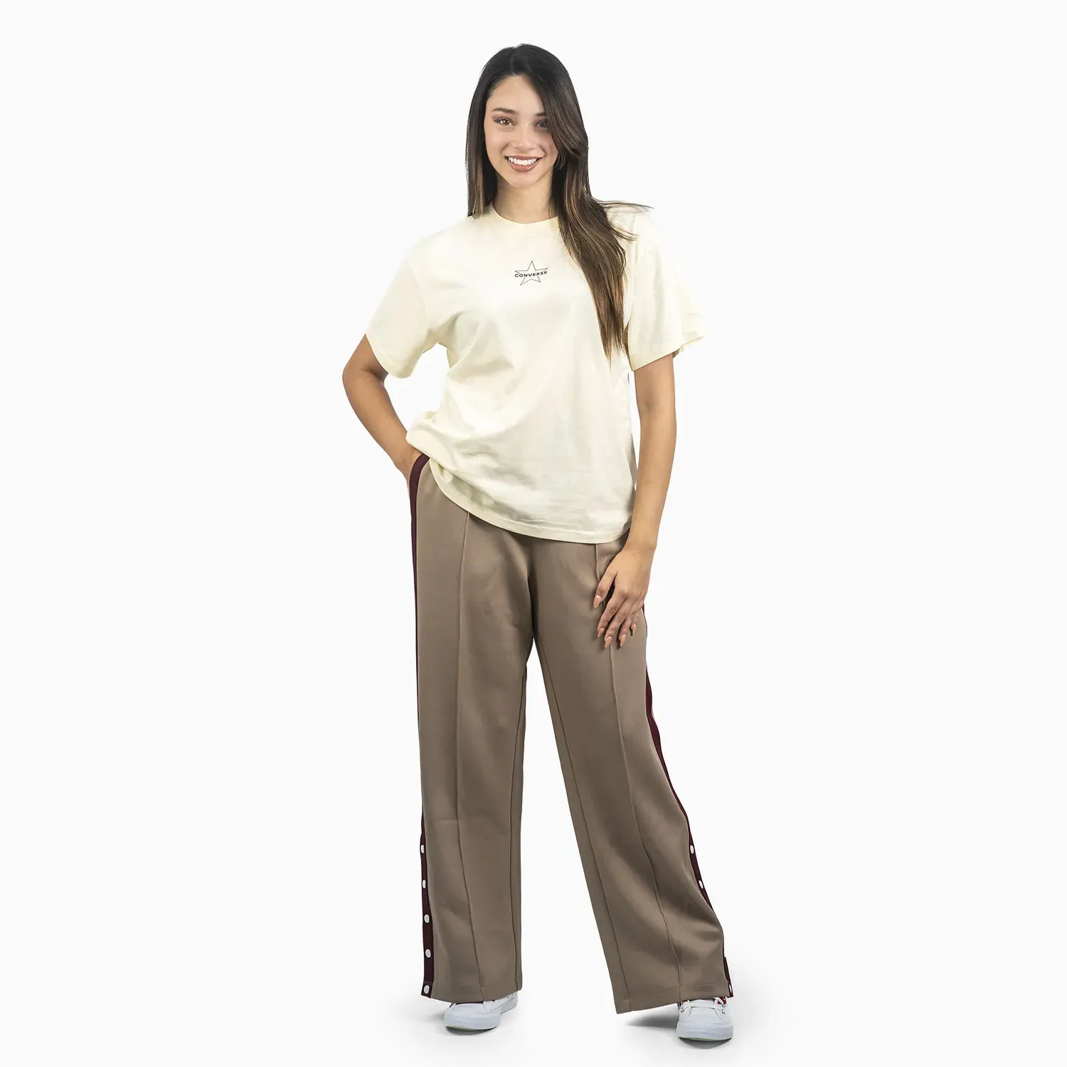 Polo Converse Deportivo Mujer Star color blanco | Platanitos