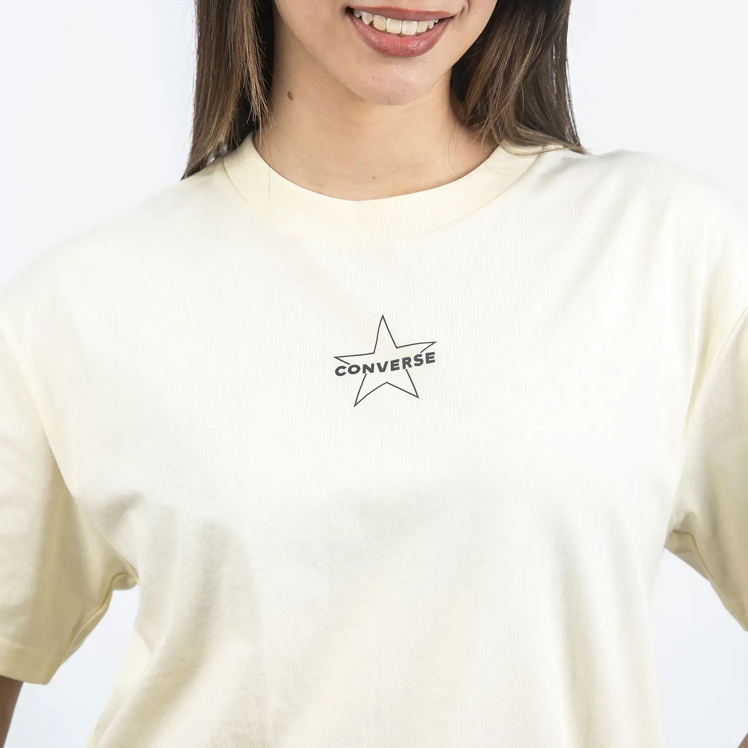 Polo Converse Deportivo Mujer Star color blanco | Platanitos