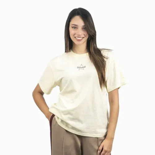 Polo Converse Deportivo Mujer Star color blanco | Platanitos