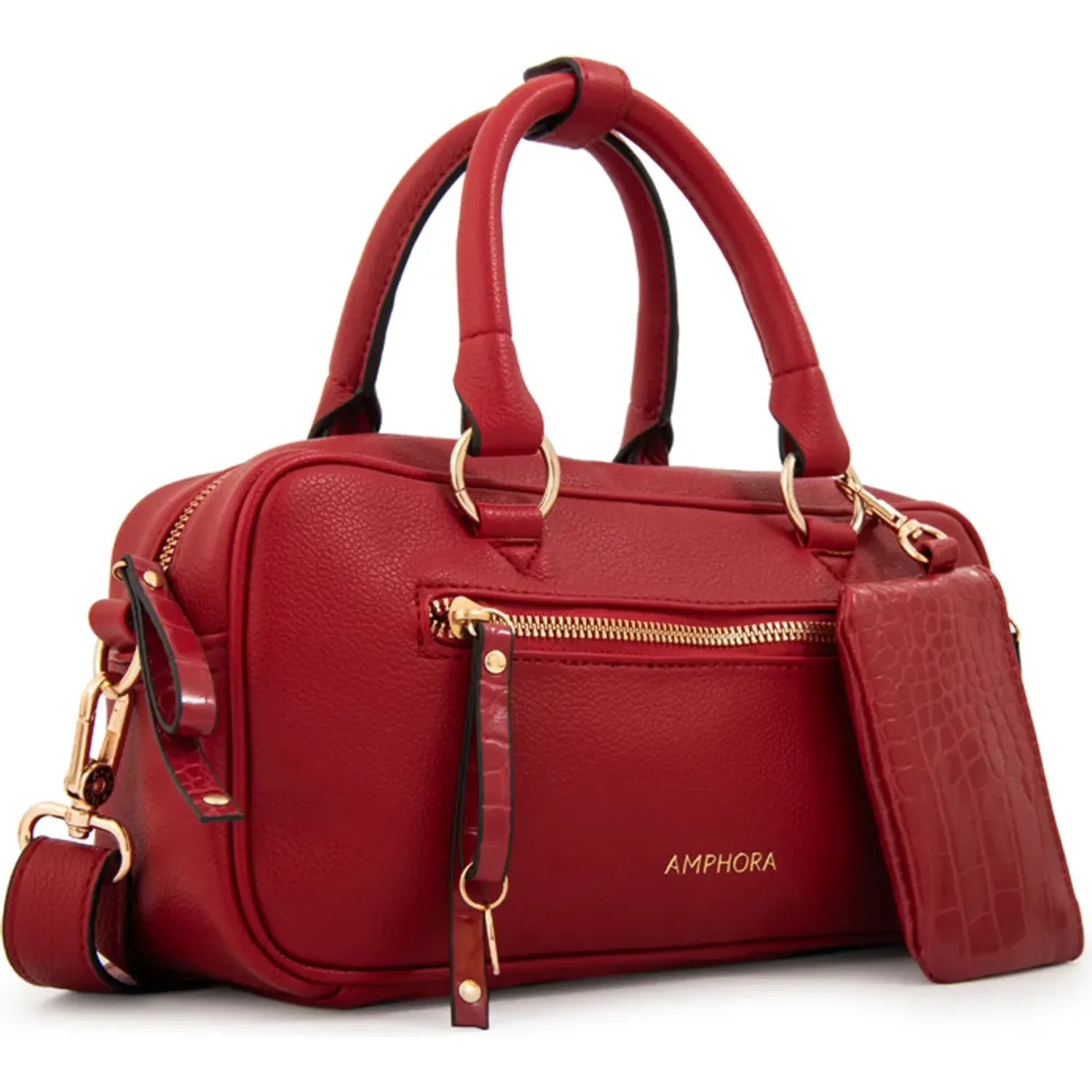 Cartera Amphora Mujer Carlota color rojo | Platanitos