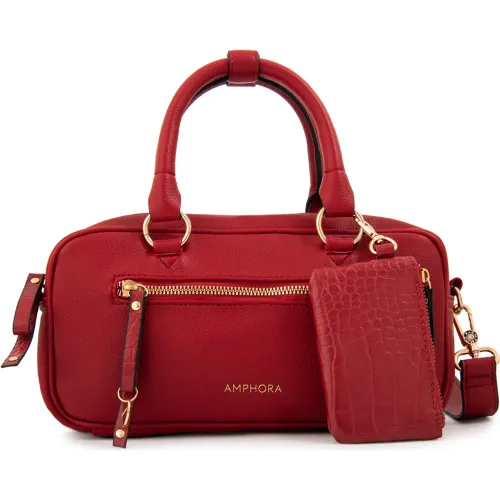 Cartera Amphora Mujer Carlota color rojo | Platanitos