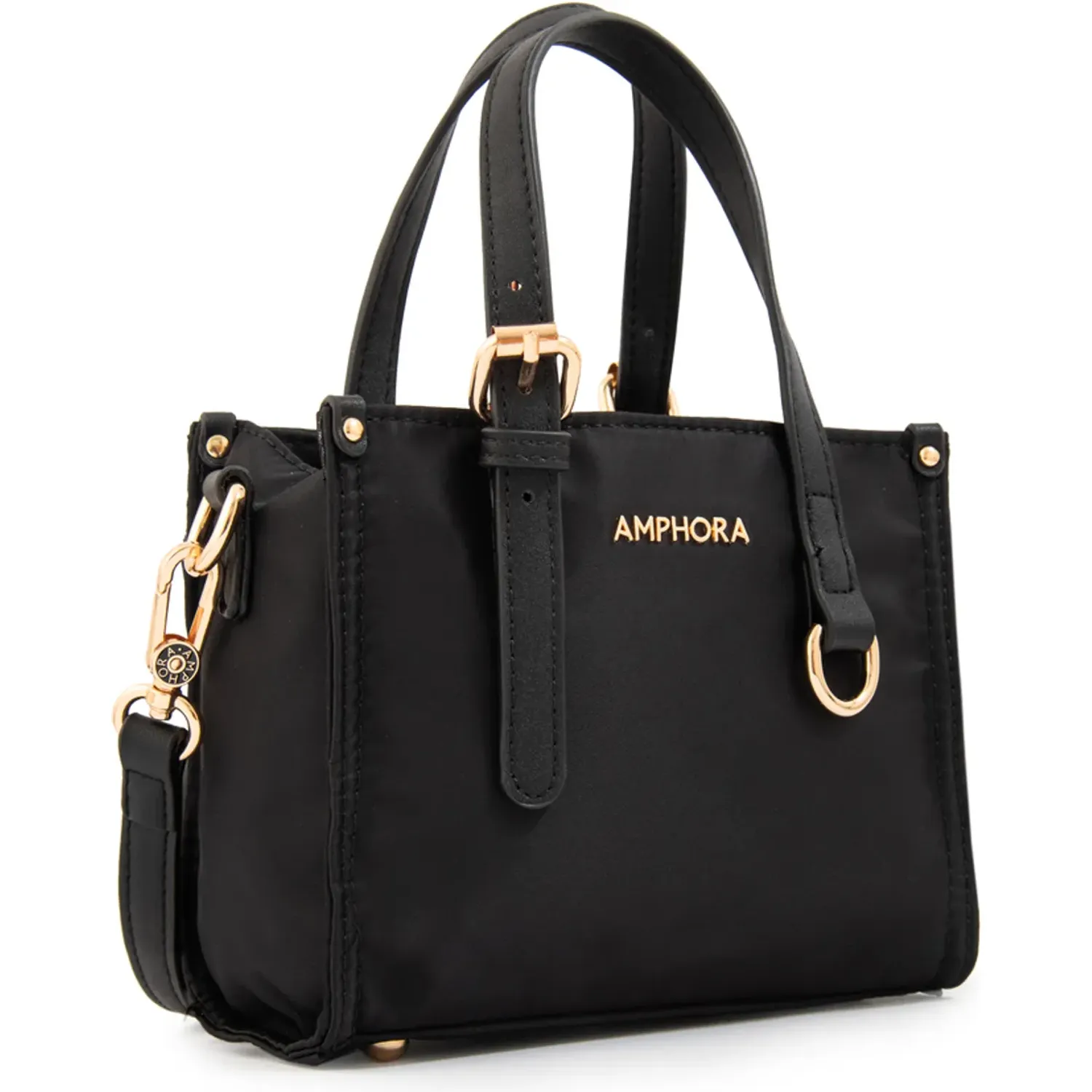 Morral Amphora Mujer Fiorela color negro | Platanitos