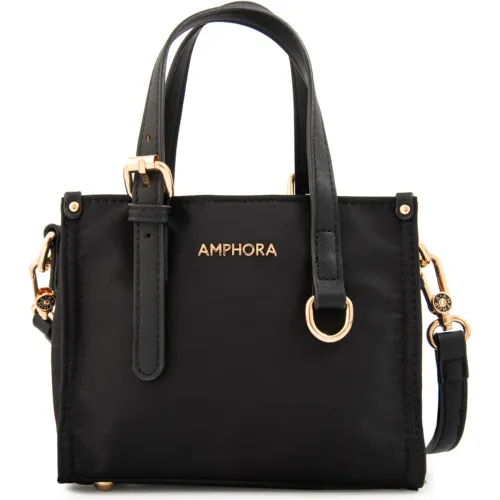 Morral Amphora Mujer Fiorela color negro | Platanitos