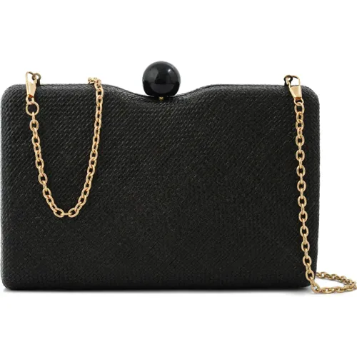 Cartera Amphora De Fiesta Mujer Isaura color negro | Platanitos