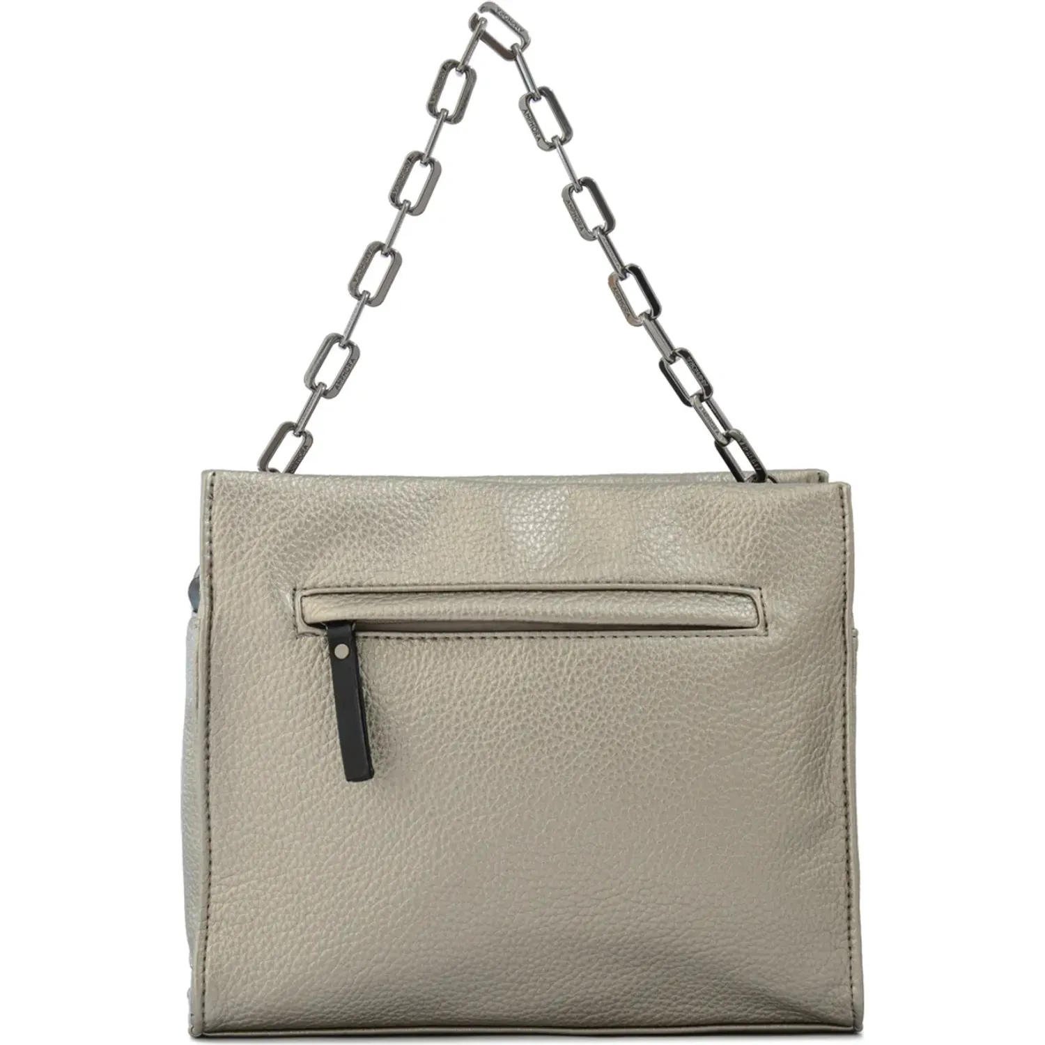 Morral Amphora Mujer Ivana color plateado oscuro | Platanitos
