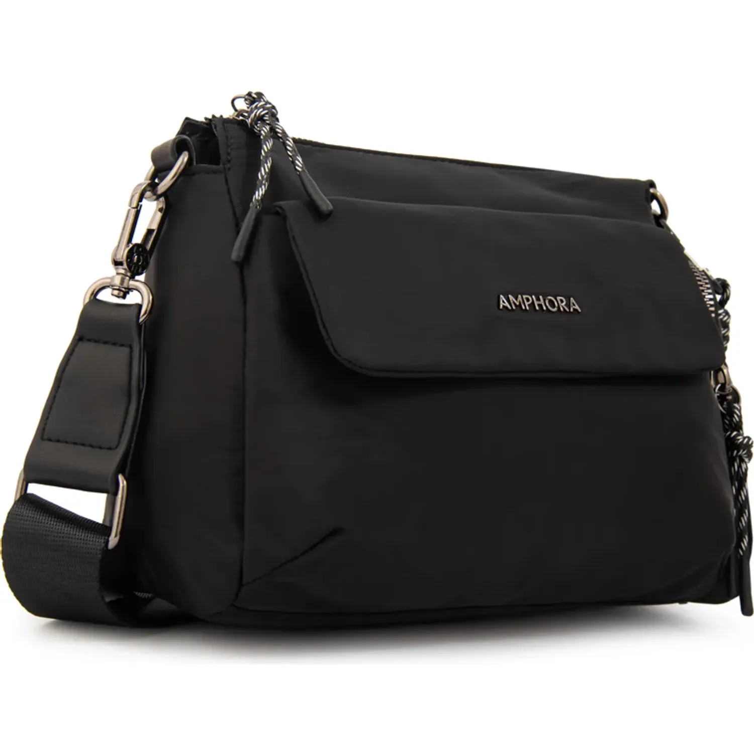 Morral Amphora Mujer Julia color negro | Platanitos
