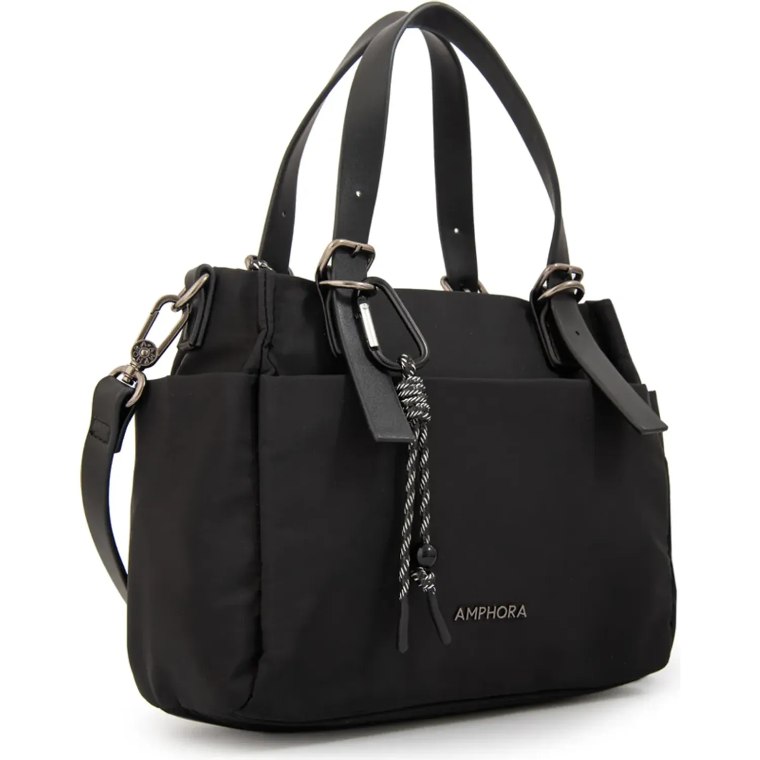 Morral Amphora Mediana Mujer Julia color negro | Platanitos