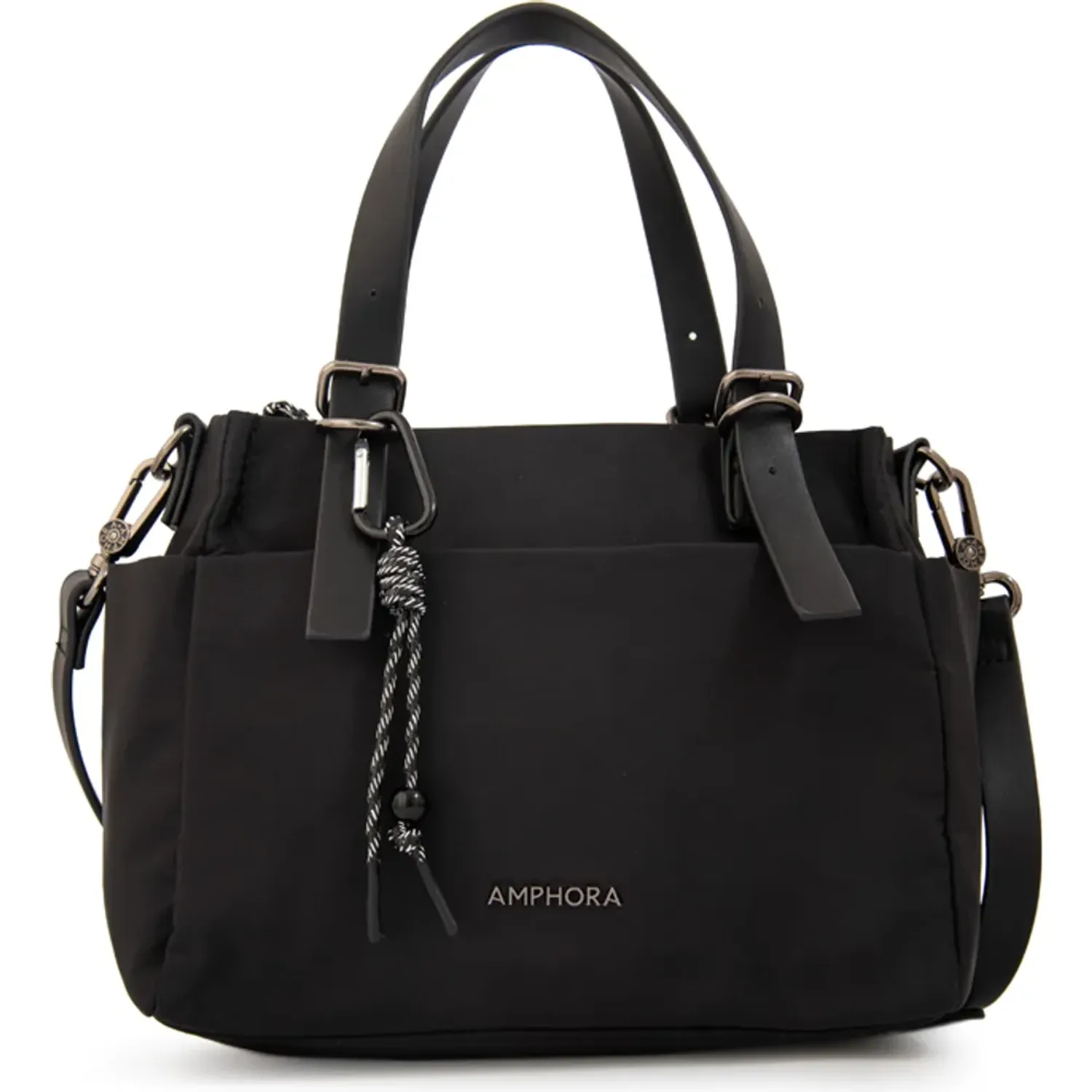 Morral Amphora Mediana Mujer Julia color negro | Platanitos