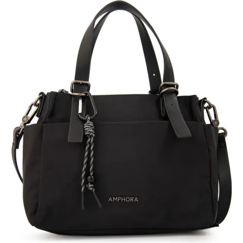 Morral Amphora Mediana Mujer Julia color negro | Platanitos