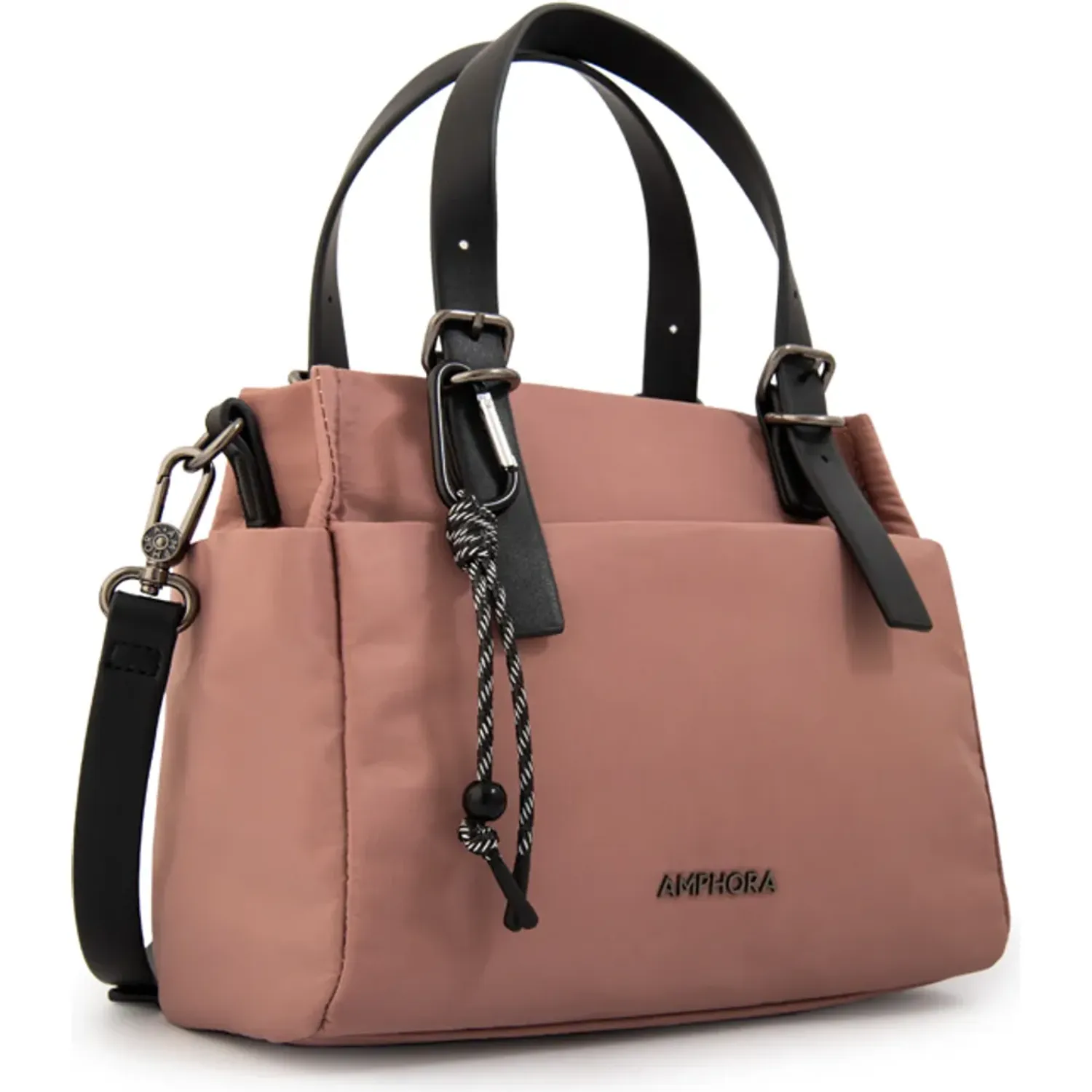 Morral Amphora Mujer Julia color rosa viejo | Platanitos