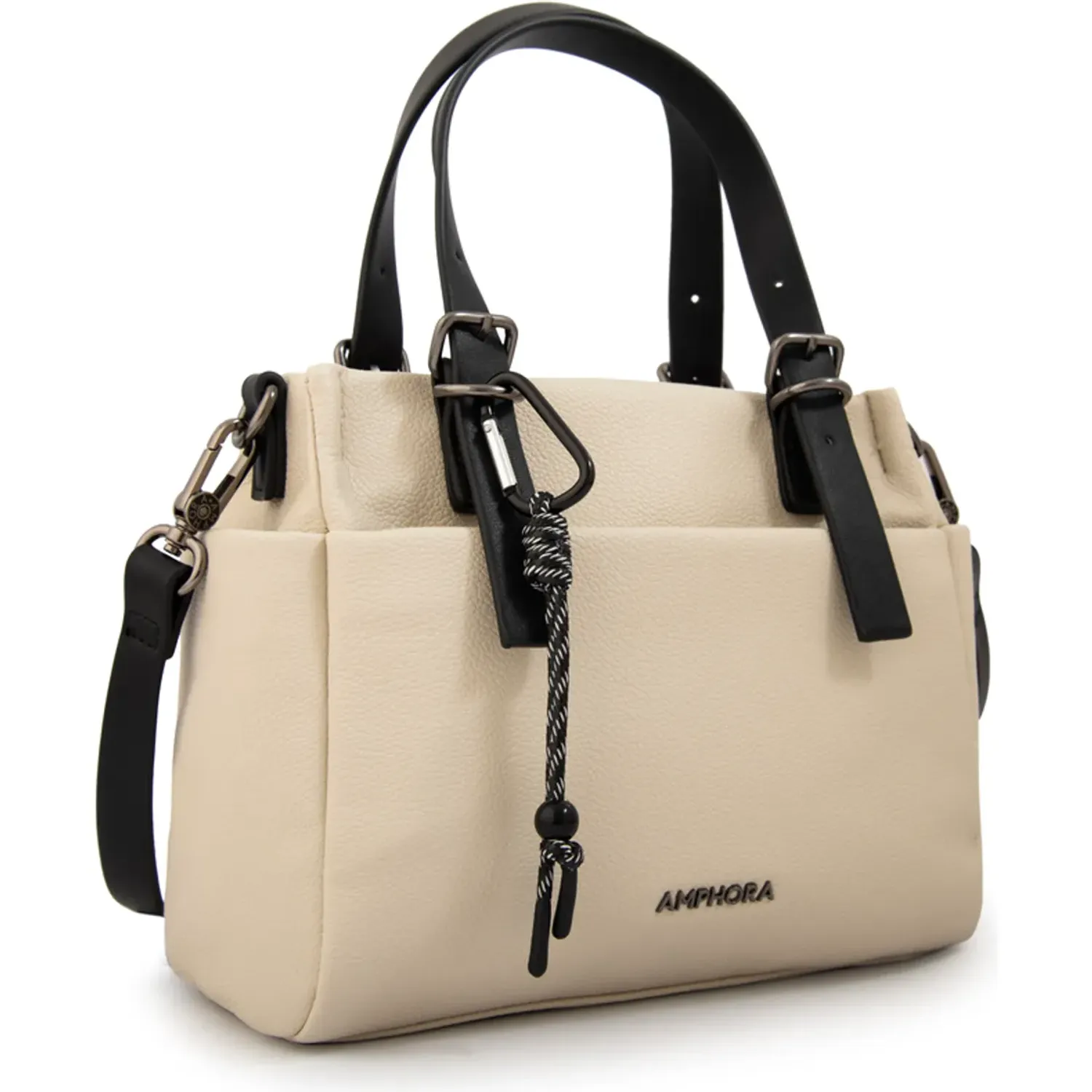 Morral Amphora Mediana Mujer Julia color blanco especial | Platanitos