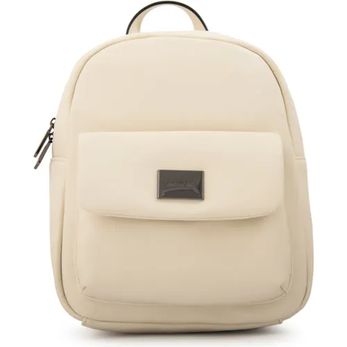 Mochila Amphora   Mujer Lara color blanco | Platanitos