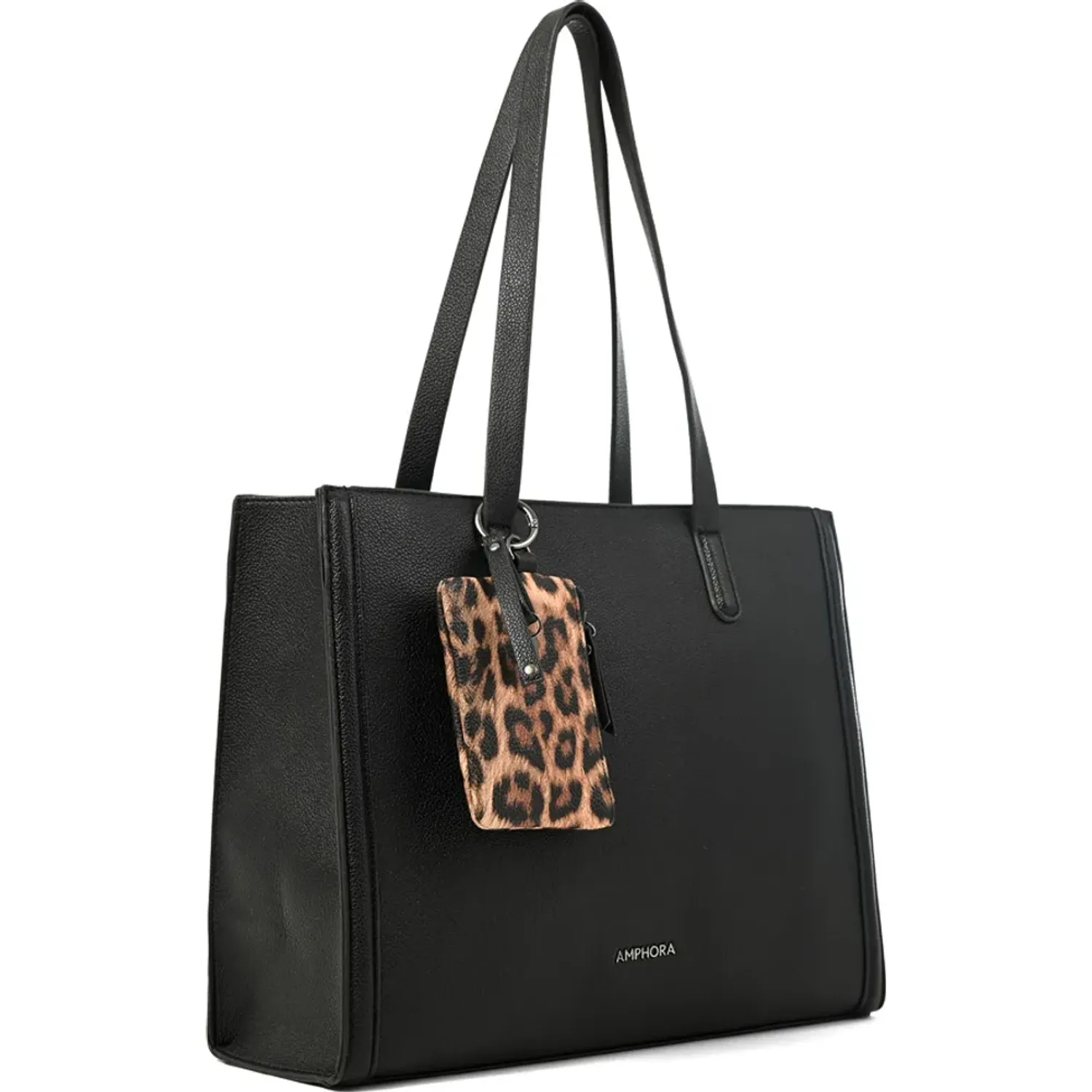Cartera Amphora Mujer Nora color negro | Platanitos