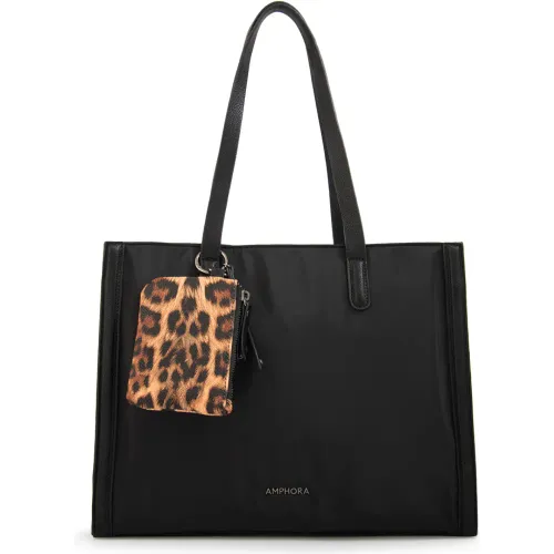 Cartera Amphora Mujer Nora color negro | Platanitos