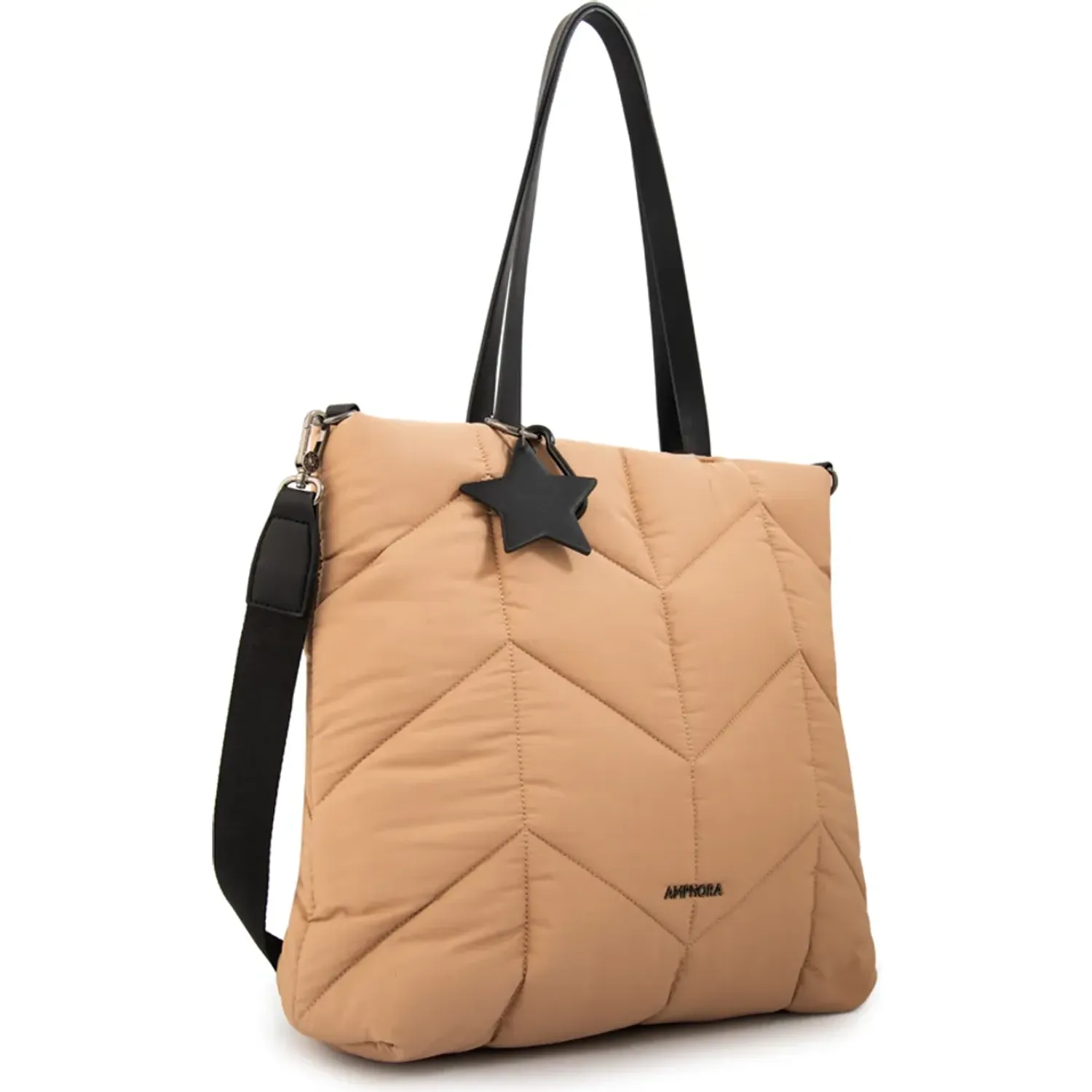 Cartera Amphora Mujer Novak color beige oscuro | Platanitos