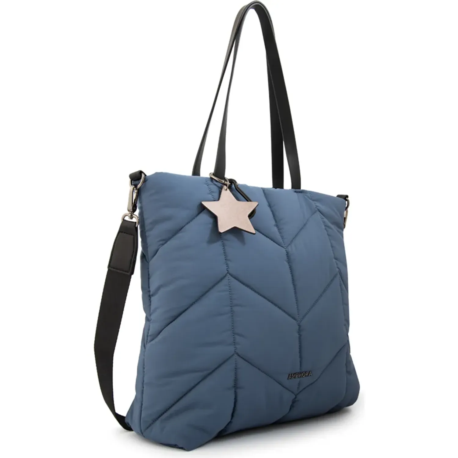 Cartera Amphora Mujer Novak color azul jeans | Platanitos